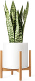 Mkono Plant Stand Mid Century Wood Flower Pot Holder (Plant Pot NOT