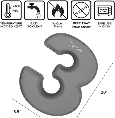 Silicone Number Cake Pan, Large 3D Baking Mold for 10 inch Number of 1&3, DIY Forms for Birthday and Wedding Anniversary