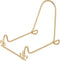 Bard's Adjustable Brass Metal Easel, Fleur de Lis, 4.25" H x 4.25" W x 5" D