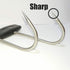 TIHOOD 2PCS T Shaped Meat Hooks, 6 inch Stainless Steel Boning Hooks for Butchering (Black x2)