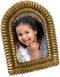 Isaac Jacobs 2x3 Antique Gold Double Bead Arch Photo Frame with Black
