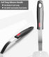 Stainless Steel Flexible Spatula - Solid Turner for Cast Iron Skillet, Thin Blade & Heat Resistant Silicone Handle