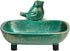 Sungmor Heavy Duty Cast Iron Hand Soap Holder, Antique Green Finish, Decorative Tabletop Soap Dish Tray