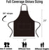 NOBONDO 12 Pack 2 Bib Apron - Unisex Black Apron Bulk with Roomy Pockets Machine Washable for Kitchen Crafting BBQ
