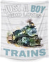 Train Blanket - Soft, Fuzzy & Warm - 40"x50" Small Blanket for