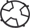 Cast Iron Wok, Non Slip Black Cast Iron Stove Rack for Frying Pans, Craft Pans, Carbon Steel Pans