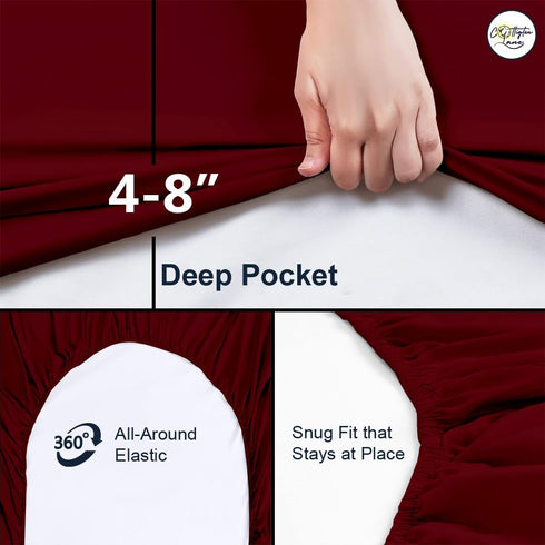 28 75, 100% 1 Cot Fitted Sheet x Egyptian Cotton, PC Cot Size Bottom Sheet Only, Perfect for Narrow Twin, Camp Bunk