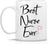 Retreez Funny Mug - Best Nurse Ever, 11 Oz Ceramic Coffee Mug, Funny Graduation Birthday Gift
