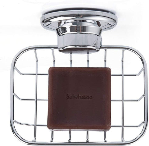 SANNO Suction Cup Soap Holder, Soap Dish Saver Tray for Shower Wall, Bathroom, Stainless Steel