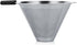 Zopsc 400ml Manual Hand Drip Glass Coffee Maker Pot with Stainless Steel Filter, Tick Marks, Fine Mesh, Suitable for