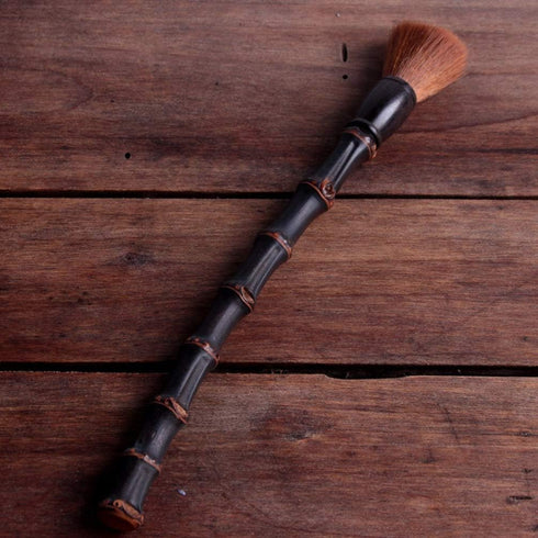 Bamboo Teapot Brush - Chinese Kungfu Tea Brush with Long Handle for Cleaning Teapot