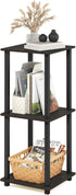 Set 2, 2-Tier Furinno SIMPLISTIC Side Table of Square Modern End Table, Nightstand, Night Stand, Bedside Table