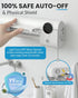 GEVOODIX 4-Slots UV Toothbrush Sanitizer and Holder, Smart Toothbrush Holder with Holders, Tooth Brush Cleaner Wall
