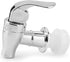 Cornucopia Brands Push Style Spigots for Beverage Dispenser, 2-Pack Replacement Lever Pour Spouts, Chrome Design