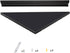 evron 1 Pack) Wall Mount Corner Shelf,Easy to Install Metal Front Floating Corner Shelves with Self-Adhesive Tapes