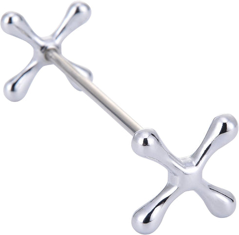 ChezMax Silver Zinc Alloy Flower Chopsticks Rest - Spoons Stand Forks Knives Holder Pack of 5