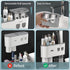 6 2 2 Toothbrush Holders for Bathrooms Wall Mounted, Slot Toothbrush Holder with Automatic Toothpaste Dispensers