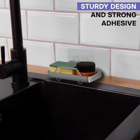 KINCMAX Premium Adhesive Soap Holder for Shower Wall, Drill Free Stainless Steel Soap Caddy with Adhesive Sticker