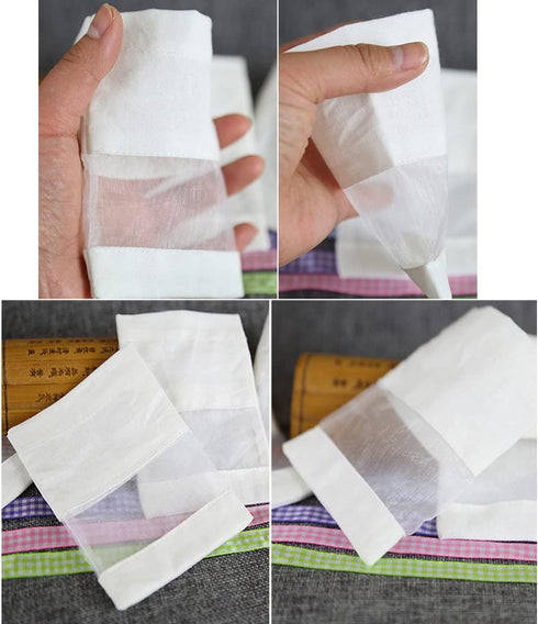 Sachet Empty Bags - Linen Fabric Organza Gauze Bags for Lavender, Spice, and Herbs