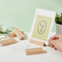 OLYCRAFT 20PCS Wood Name Card Holders, Mini Blackboard Table Number Stands for Wedding Party Events Decoration - 13g/pc