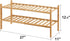 2-Tier Closet, viewcare Bamboo Shoe Rack for Entryway, Bamboo Wood Shoe Organizer for Hallway Free Standing Shoe Racks