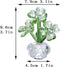Crystal Flower Dreams Four-Leaf Clover Figurine - Collectibles Crystal Ornament Gift for St. Patrick's Day