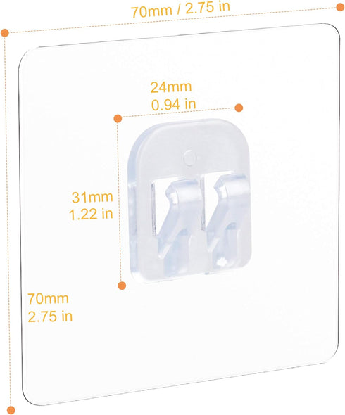 YeeBeny KINCMAXSMARTAKE, 4 pack Corner Shower Caddy Adhesive Sticker Hook Mount for Shower Caddy Basket Bathroom Shelf