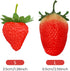 RONRONS 20 Pieces Artificial Strawberry - Lifelike Fruit Plastic Strawberries, Photography Prop, Home Kitchen Ornament