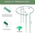 12 Pack 16 Inch 15 Joyhalo Plant Support Stakes, Plant Stakes for Outdoor Plants, Peony Cages and Supports, Peony Cage