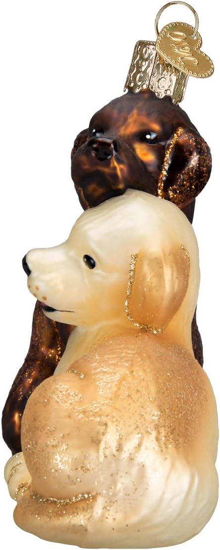 Old World Christmas Ornaments, Dog and Pet Accessories Glass Blown, Puppy Love