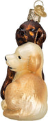 Old World Christmas Ornaments, Dog and Pet Accessories Glass Blown, Puppy Love