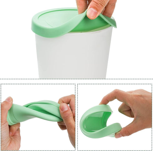 4 Pack 1 Peohud Ice Cream Containers, Quart Freezer Storage Tubs with Silicone Lids and Spoon for Ice Cream, Sorbet