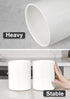 Nucookery 6.4" Ceramic Utensil Holder - Kitchen Decor with Countertop-Protection Cork Bottom (White)