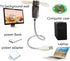 All-New USB LED Clock Fan, Mini Real Time Clock Display Function, Creative Portable Gift with Adjustable Safety