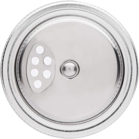 Jarware Stainless Steel Spice Shaker - Regular Mouth Mason Jar Spice Lid for Easy Dispensing