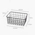 Sturdy Small Wire Storage Basket, Kitchen Food Pantry, Home Office Desk, Bathroom, Laundry Room Shelf