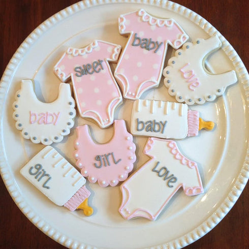 Twinkle Twinkle Little Star Themed Cookie Cutters, 7 Pack Baby Shower Baking Molds, Stainless Steel Biscuit Cutter Set