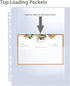 30 Pack 120 Pockets 4x6 Recipe Card Sleeves, 3 Ring Binder Protector Pages, Double Sided Refill Sheets