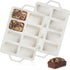 CAKETIME Mini Loaf Pans, Silicone Mini Bread Loaf Pans with Metal Reinforced Frame, 2 Pack for Baking, Confetti