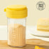 WonLiq 12-Ounce Glass Parmesan Cheese Shaker with Airtight Lid - Anti-Clogging Dispenser for Grated Cheese, Sugar