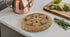Handmade Wooden Trivet for Hot Dishes, Plates & Pots Holder, Rustic Decorative Carvings, 8 Inches for Kitchen & Dining