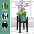 8 12 Inches Rnined Plant Stand Indoor, Bamboo Plant Shelf, Adjustable Corner Plants Flower Holders Single Floor Plant