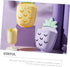 Hemoton 2 Pcs Wall Hanging Storage Basket, Pineapple Bathroom Organizer, Wall Mounted Toothbrush & Phone Holders