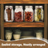 Leaflai 2 Pack 16oz Glass Mason Jars with Airtight Lids - Regular Mouth Canning Jars for Jam, Honey, Jelly, Pickling