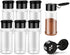 6 Pcs Plastic Spice Jars with Shaker Lids, 3 oz Clear Seasoning Containers for Spice Rack, Drawer, Cabinet