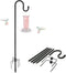 Feblomst Shepherds Hooks, 78" Bird Feeder Pole for Outdoor, 4/5 Thick Hummingbird Feeders
