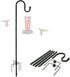 Feblomst Shepherds Hooks, 78" Bird Feeder Pole for Outdoor, 4/5 Thick Hummingbird Feeders