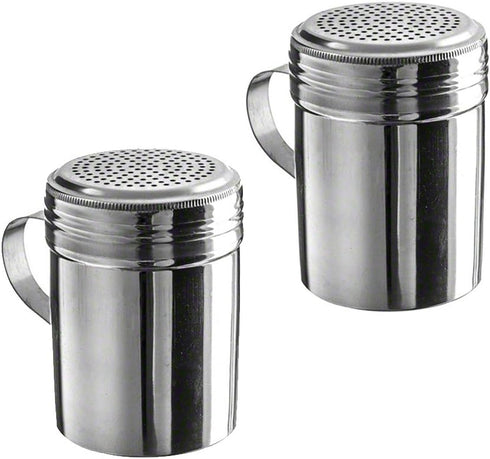 (Pack of 2) 10 oz Stainless Steel Dredges with Handle
