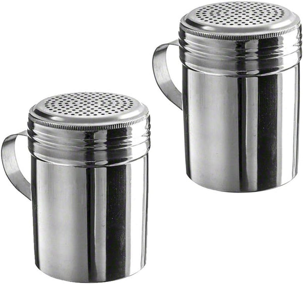 (Pack of 2) 10 oz Stainless Steel Dredges with Handle