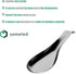 Large Stainless Steel Spoon Rest, Metal Ladle Rest Utensil for Kitchen Counter, Stylish Silver Spoon Holder